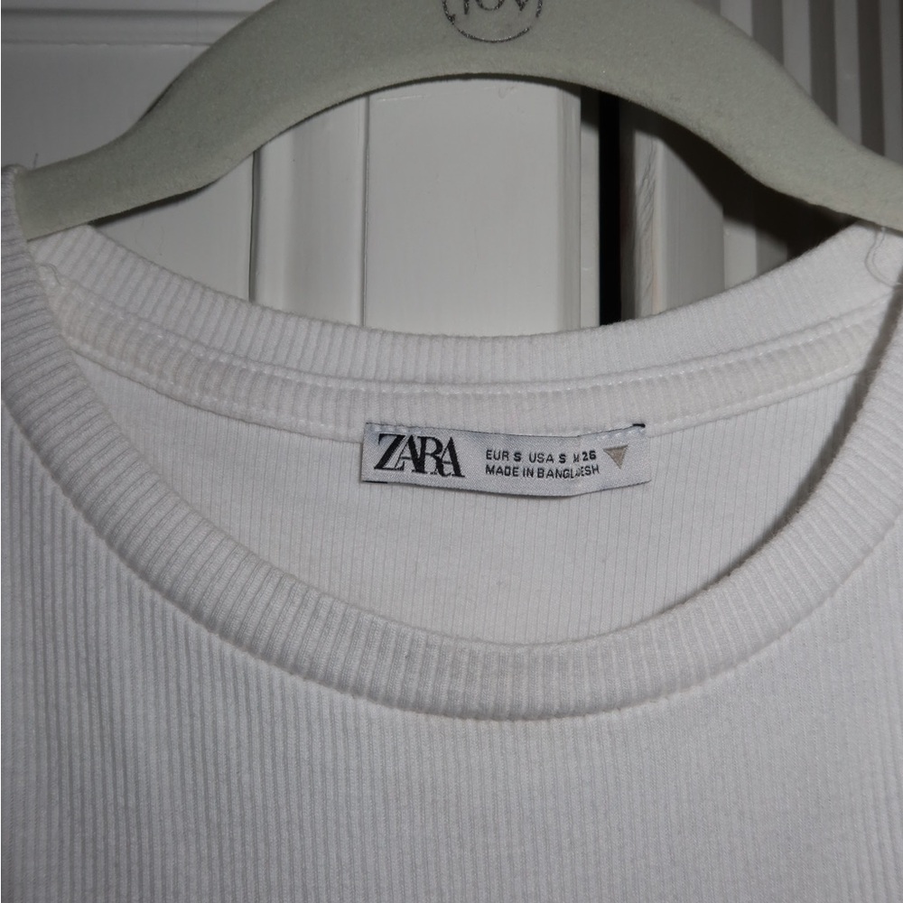 Zara White Ruffle Tank - Picture 3 of 3